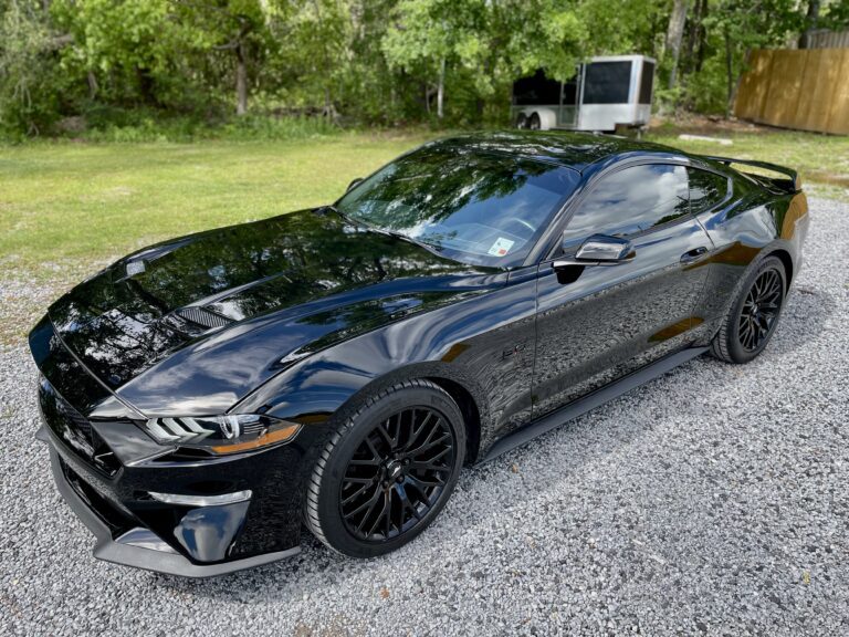 ceramic coating services lawless customs slidell black mustang